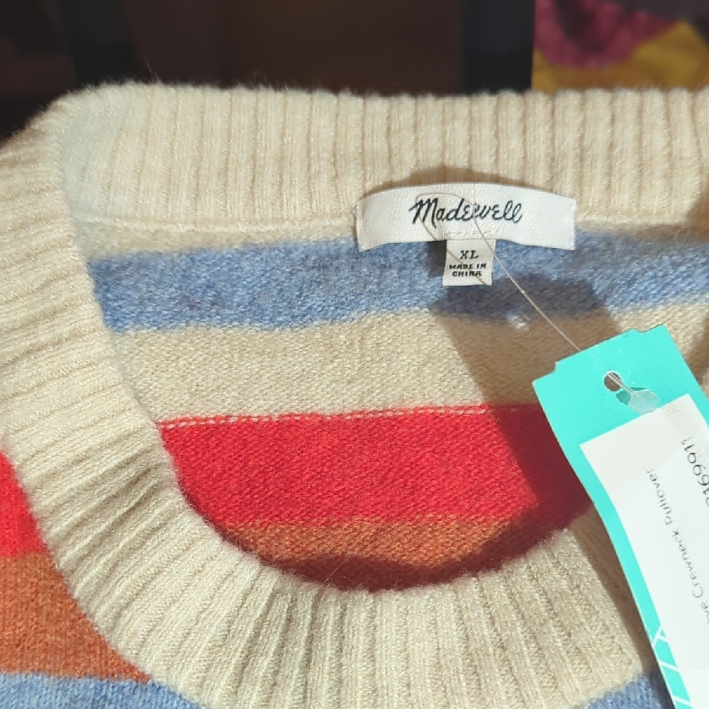 Madewell Multicolor Striped Knit Brand New. Great Christmas Gift!